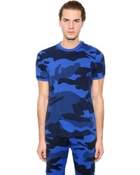 T-shirt mimetica blu