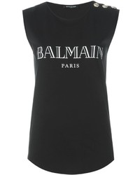T-shirt nera di Balmain
