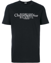 T-shirt nera di Christian Dior