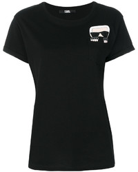T-shirt nera di Karl Lagerfeld