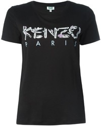 T-shirt nera di Kenzo