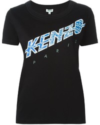 T-shirt nera di Kenzo