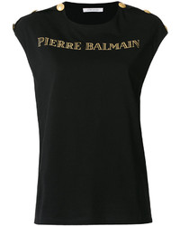 T-shirt nera di PIERRE BALMAIN