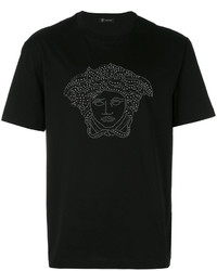 T-shirt nera di Versace