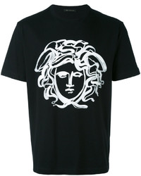 T-shirt nera di Versace