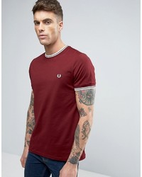 T-shirt rossa di Fred Perry