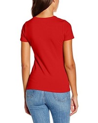 T-shirt rossa di Fruit of the Loom