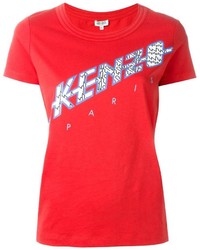 T-shirt rossa di Kenzo