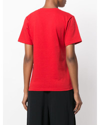 T-shirt rossa di Victoria Beckham