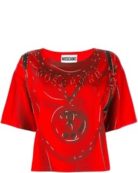 T-shirt rossa di Moschino