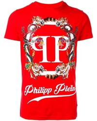 T-shirt rossa di Philipp Plein
