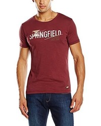 T-shirt rossa di SPRINGFIELD