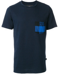 T-shirt scozzese blu scuro di Hydrogen