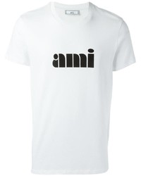 T-shirt stampata bianca di AMI Alexandre Mattiussi