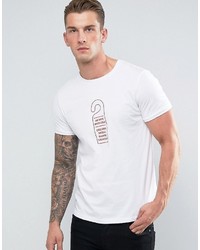 T-shirt stampata bianca di Asos