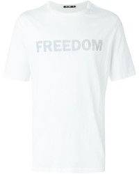 T-shirt stampata bianca di BLK DNM