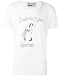T-shirt stampata bianca di Enfants Riches Deprimes