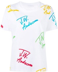 T-shirt stampata bianca di J.W.Anderson