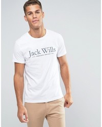 T-shirt stampata bianca di Jack Wills