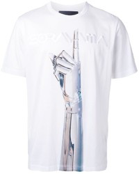 T-shirt stampata bianca di Juun.J