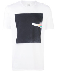 T-shirt stampata bianca di Maison Margiela