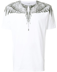 T-shirt stampata bianca di Marcelo Burlon County of Milan