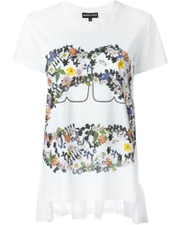 T-shirt stampata bianca di Markus Lupfer