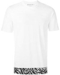 T-shirt stampata bianca di Marni