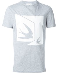 T-shirt stampata bianca di McQ