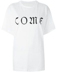 T-shirt stampata bianca di MM6 MAISON MARGIELA