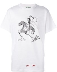 T-shirt stampata bianca di Off-White