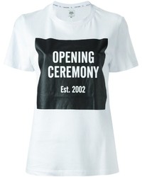 T-shirt stampata bianca di Opening Ceremony