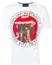 T-shirt stampata bianca di Philipp Plein