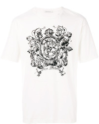 T-shirt stampata bianca di Pierre Balmain