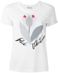 T-shirt stampata bianca di RED Valentino