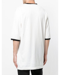 T-shirt stampata bianca di Dolce & Gabbana