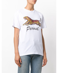 T-shirt stampata bianca di P.A.R.O.S.H.