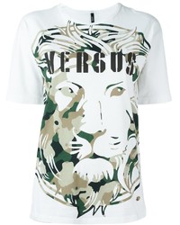 T-shirt stampata bianca di Versus