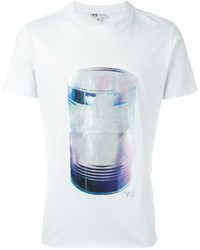 T-shirt stampata bianca di Y-3