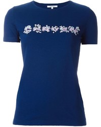 T-shirt stampata blu scuro di Carven