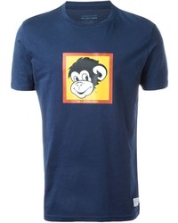 T-shirt stampata blu scuro di Paul Smith