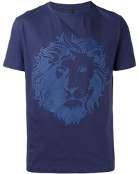 T-shirt stampata blu scuro di Versus