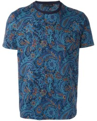 T-shirt stampata blu di Etro