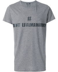 T-shirt stampata grigia di Balmain