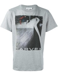 T-shirt stampata grigia di Carven