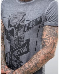 T-shirt stampata grigia di Wrangler