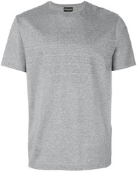 T-shirt stampata grigia di Emporio Armani