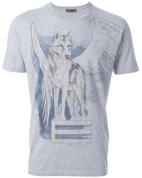 T-shirt stampata grigia di Etro