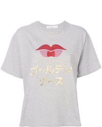 T-shirt stampata grigia di Golden Goose Deluxe Brand