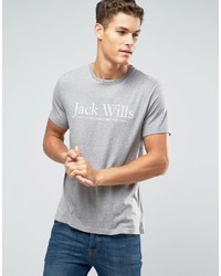 T-shirt stampata grigia di Jack Wills